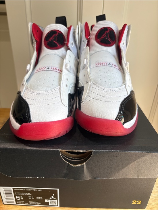 Nike Other - Nike White, Black & Red Air Jordan Style Sneakers